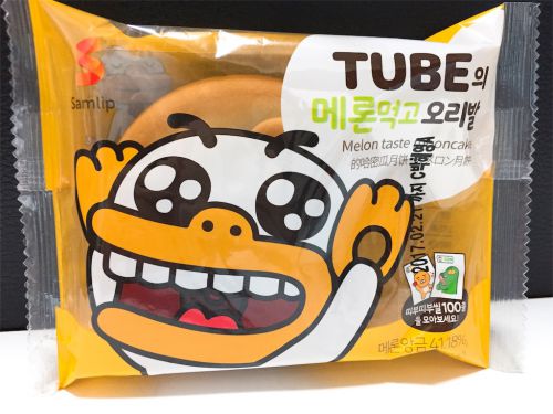 【韓国コンビニ】見た目も可愛い！カカオフレンズ　TUBEのメロン月餅