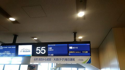 エアプサンの成田～大邱便の初フライトに乗ってきたよ！