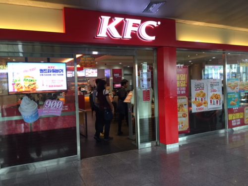 日本とは違う韓国KFCならではのメニュー