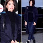 韓国旅行｜”コートの季節がやってきた”…シックな空港ファッションチェック♪