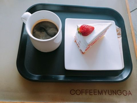 【ソウル　珈琲名家】季節限定のいちごケーキが美味しくなっていたよ！