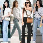 韓国旅行｜「さわやかビューティー」夏の空港ファッション【ジーンp+白いシャツ】♪