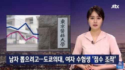 東京医科大が女子受験生を一律減点♪　韓国媒体JTBCはこのように伝えています