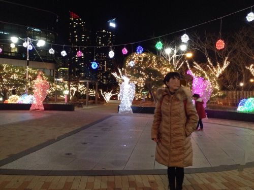 そろそろクリスマス 釜山 ダイナミックなイルミネーション