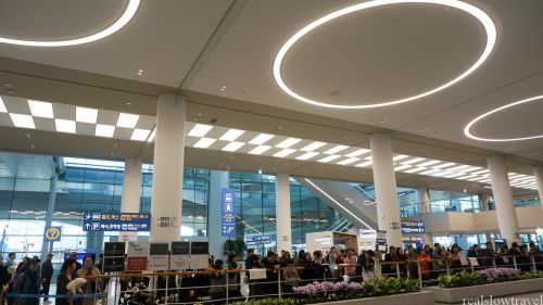 初の仁川第二空港ターミナル到着、レンタルSIM受け取り