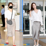 韓国旅行｜似ているようで違う感じ…【スジ – パク・ミニョン】夏の空港ファッション♪