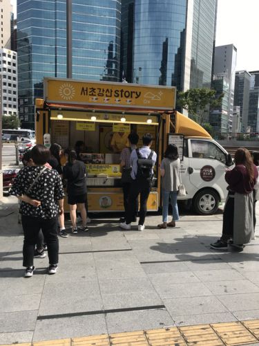 韓国24日目 カンナムのホットドッグをまた食べに