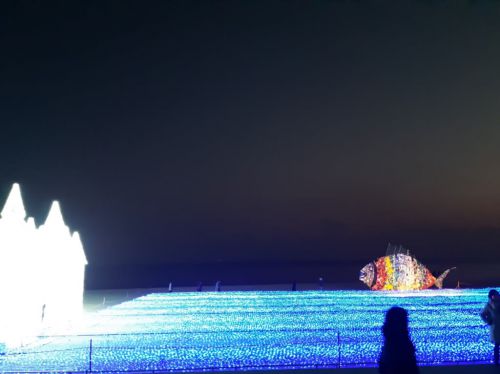 釜山海雲台のイルミネーション　