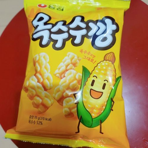 トウモロコシ感がすごい！韓国で人気のお菓子食べてみました。