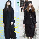 韓国旅行｜【スジvsモデル】レザースカート+網タイツファッション…どこのもの？