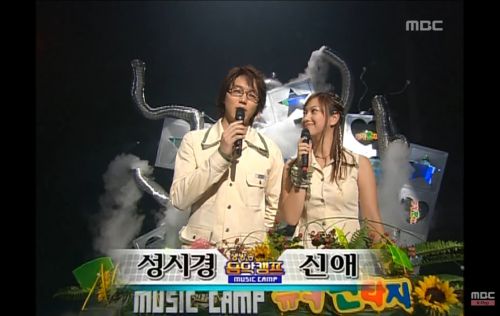 13年前の8月7日OA！　韓国MBC「音楽キャンプ」のMCは成始璄と趙信愛♫　オープニング＆1位候補曲＆クロージング