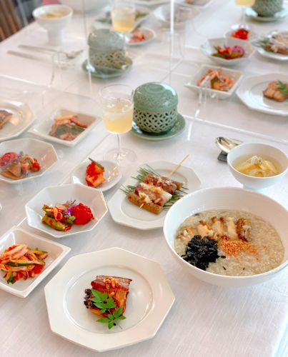 韓国料理教室★ヘルシーで栄養満点！鮑がゆ&水キムチ