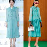 韓国旅行｜【アイユ】きれいなミントカラーのドレスで記者懇談会出席、どこの？